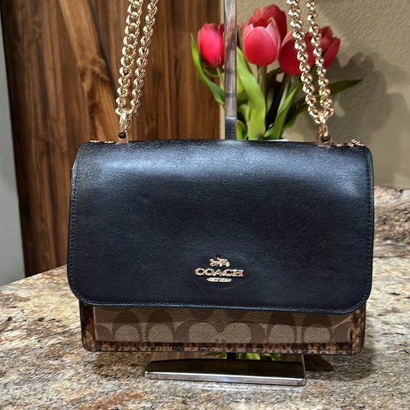 Coach Handbags - COACH CROSSBODY IN BLOCKED SIGNATURE CANVAS
